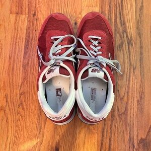 New Balance Burgundy and Gray Sneakers